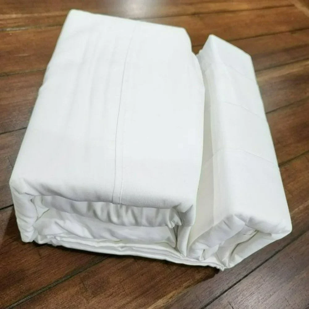 Queen Size 1000 Thread Count Cotton Rich Luxurious Sateen White Sheet Set 6 pcs